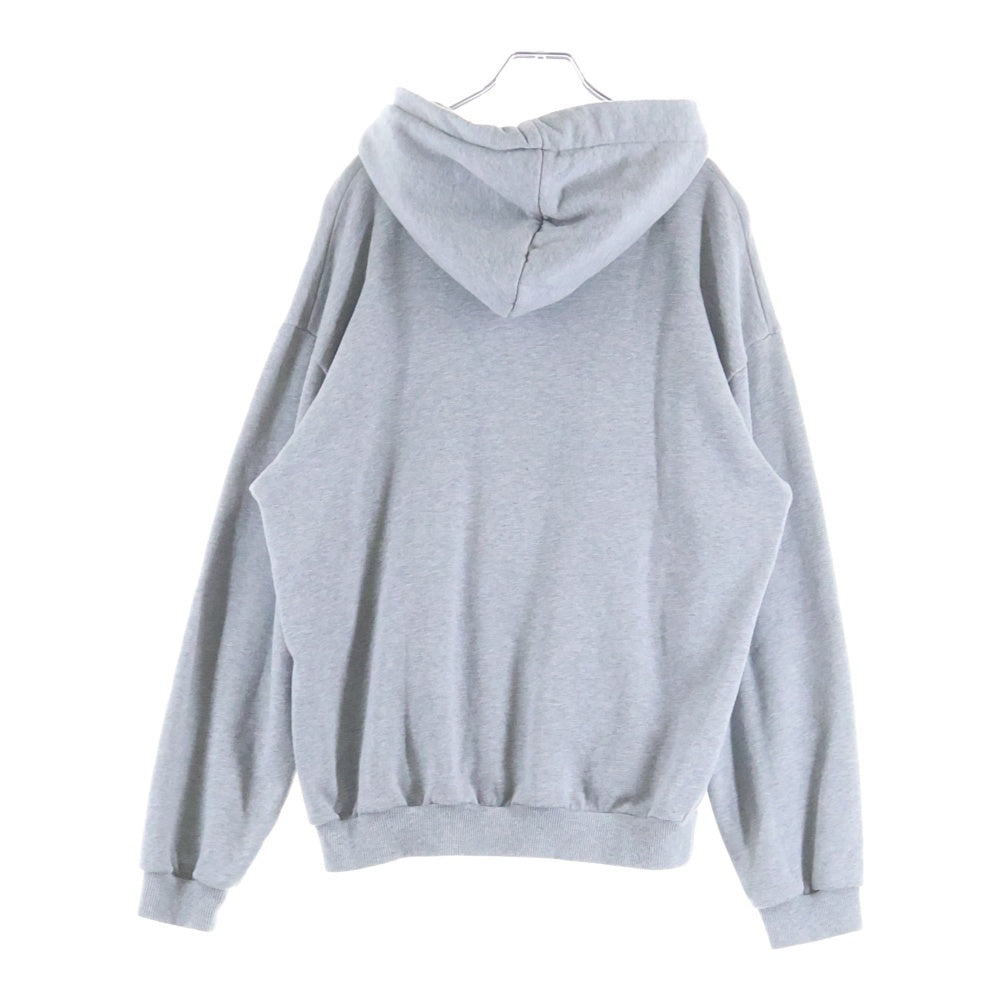 CELINE(セリーヌ) 21AW Loose Sweatshirt In Cotton Fleece ドローコード フーディー スウェット プルオーバーパーカー グレー 2Y468670Q