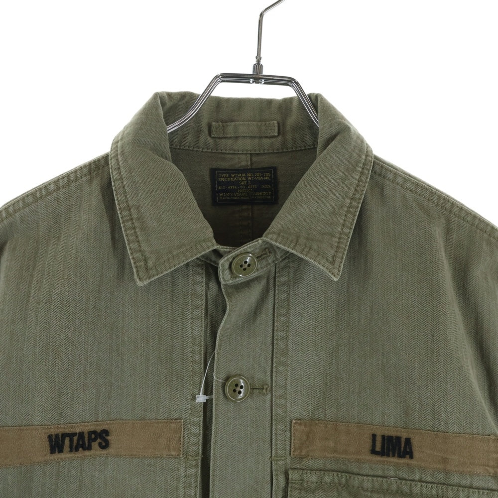 WTAPS(ダブルタップス) 12AW JUNGLE L/S SHIRT HBT ヘリンボーン ミリタリージャケット カーキ