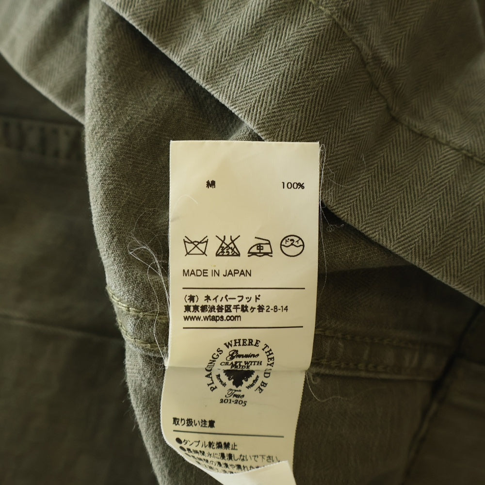 WTAPS(ダブルタップス) 12AW JUNGLE L/S SHIRT HBT ヘリンボーン ミリタリージャケット カーキ