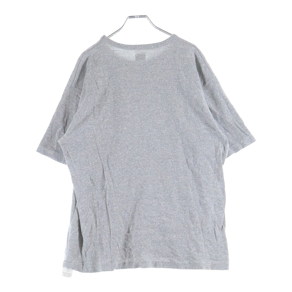 TENDERLOIN(テンダーロイン) 霜降り 染みこみ カレッジブランドロゴ 半袖Tシャツ グレー