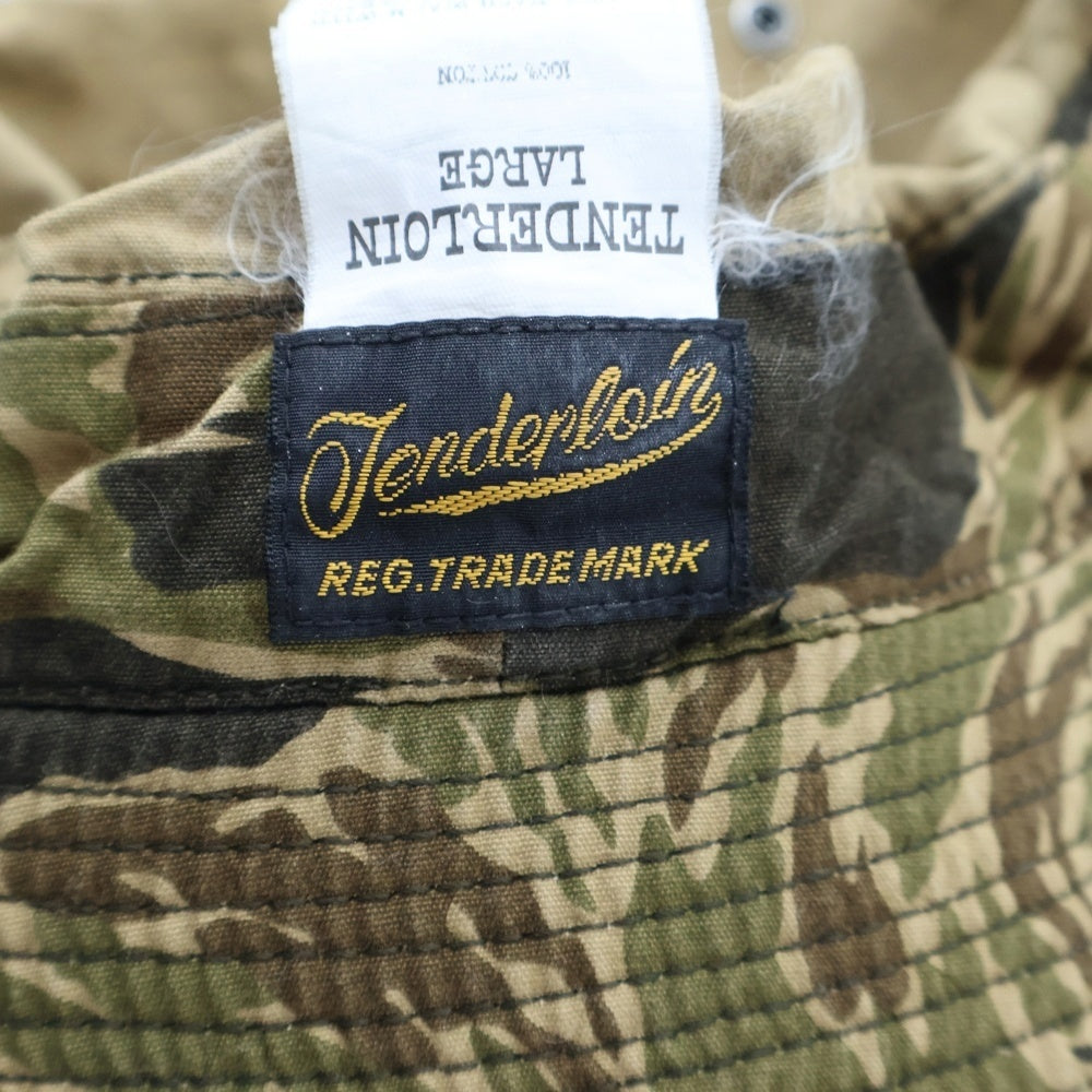 TENDERLOIN(テンダーロイン) T-JUNGLE HAT BB JANGLE タイガーカモ バケットハット カーキ/カモフラージュ