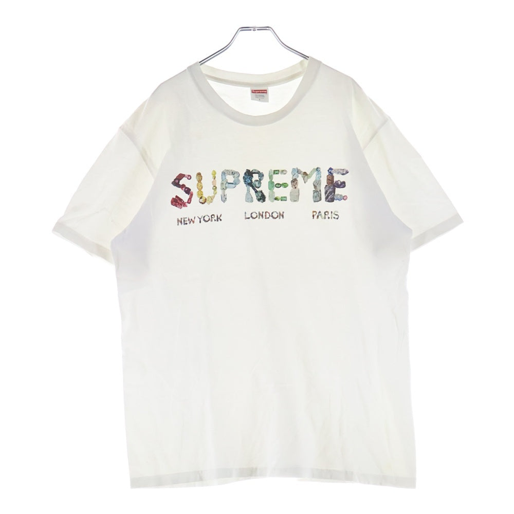 SUPREME(シュプリーム) 18SS Rocks Tee 宝石ロゴ クルーネック 半袖Tシャツ カットソー ホワイト