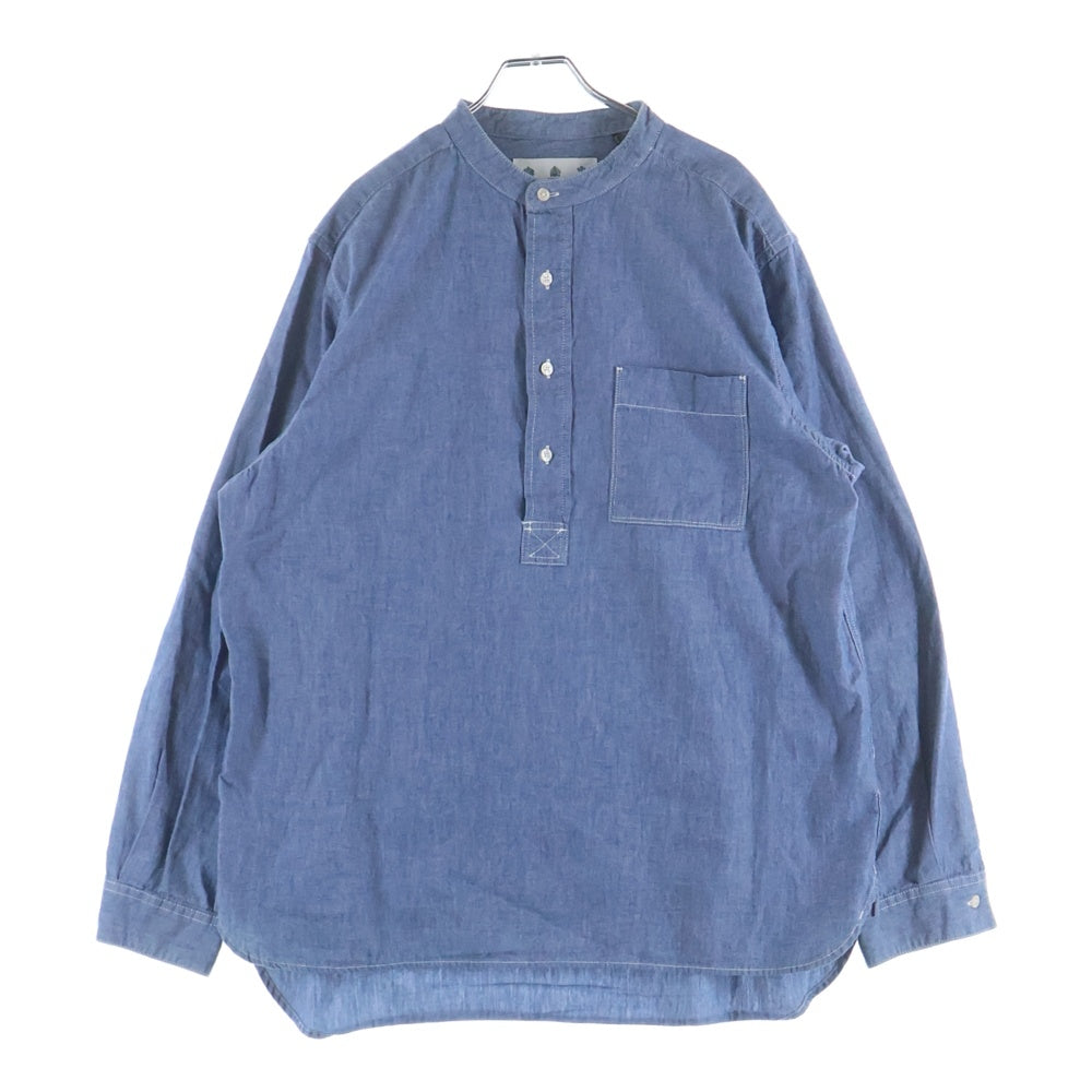 Barbour(バブアー) Pullover shirt プルオーバーシャンブレー長袖シャツ 2002240 インディゴ