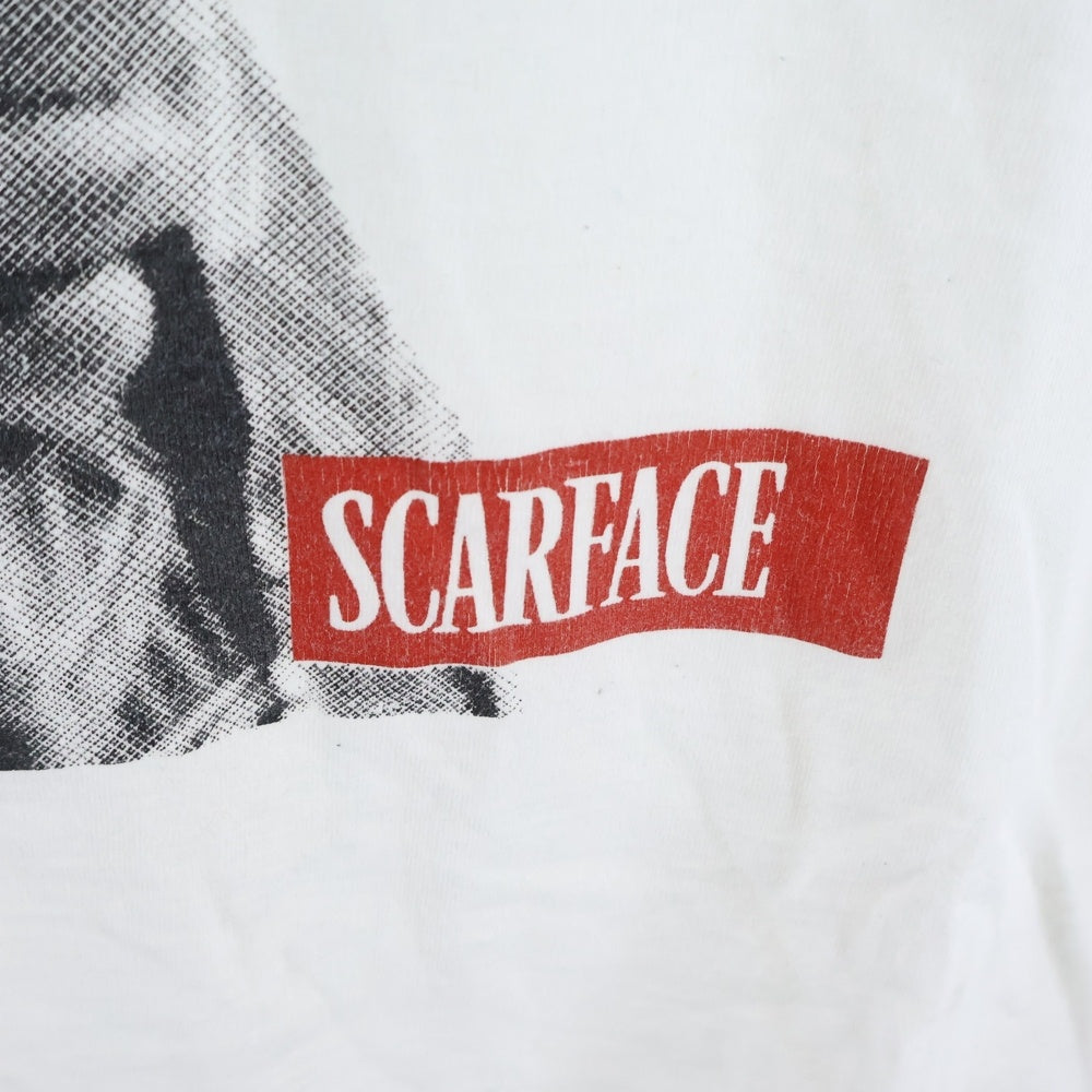 NO BRAND(ノーブランド) 00s SCARFACE SAY GOODNIGHT TO THE BAD GUY Tシャツ ホワイト