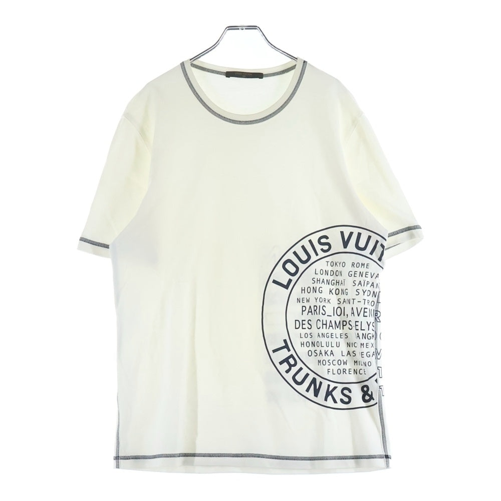 LOUIS VUITTON(ルイヴィトン) 16AW ロゴプリント クルーネック半袖Tシャツカットソー ホワイト RM162 CMS HAY85W