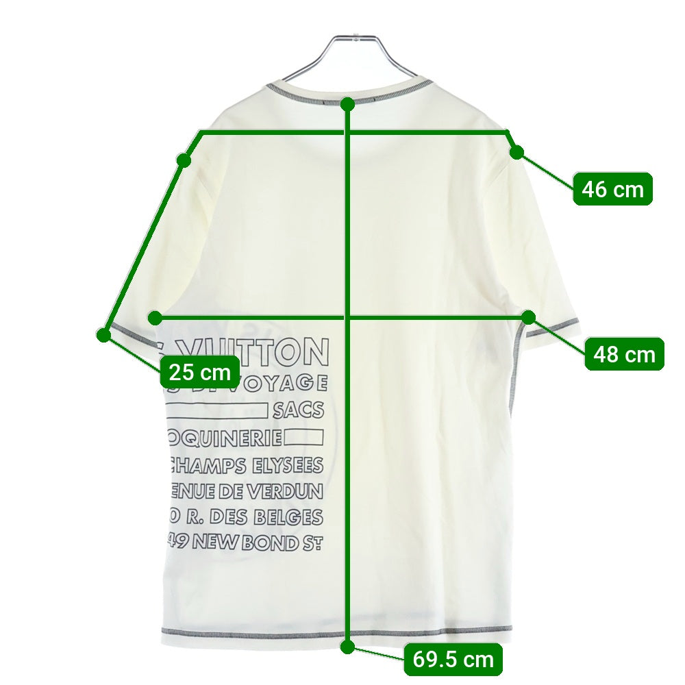 LOUIS VUITTON(ルイヴィトン) 16AW ロゴプリント クルーネック半袖Tシャツカットソー ホワイト RM162 CMS HAY85W