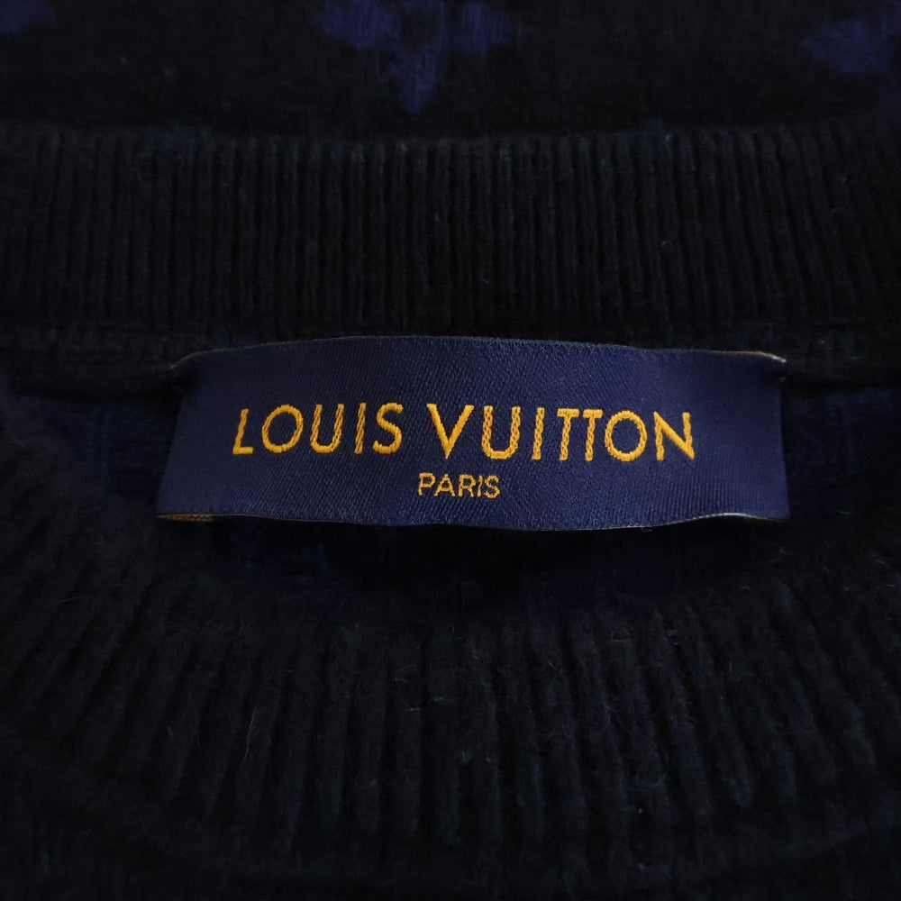 LOUIS VUITTON(ルイヴィトン) モノグラム カシミヤ混 ニットセーター ブラック HGN41WIXW