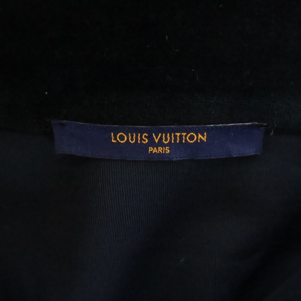 LOUIS VUITTON(ルイヴィトン) モノグラム エンボス加工 ベロアジャケット ブラック RM191 JZA HGY82W