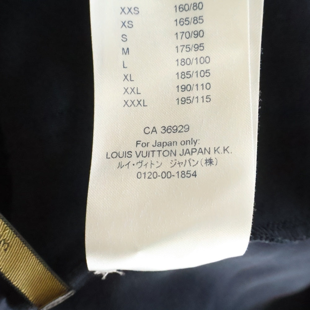 LOUIS VUITTON(ルイヴィトン) モノグラム エンボス加工 ベロアジャケット ブラック RM191 JZA HGY82W