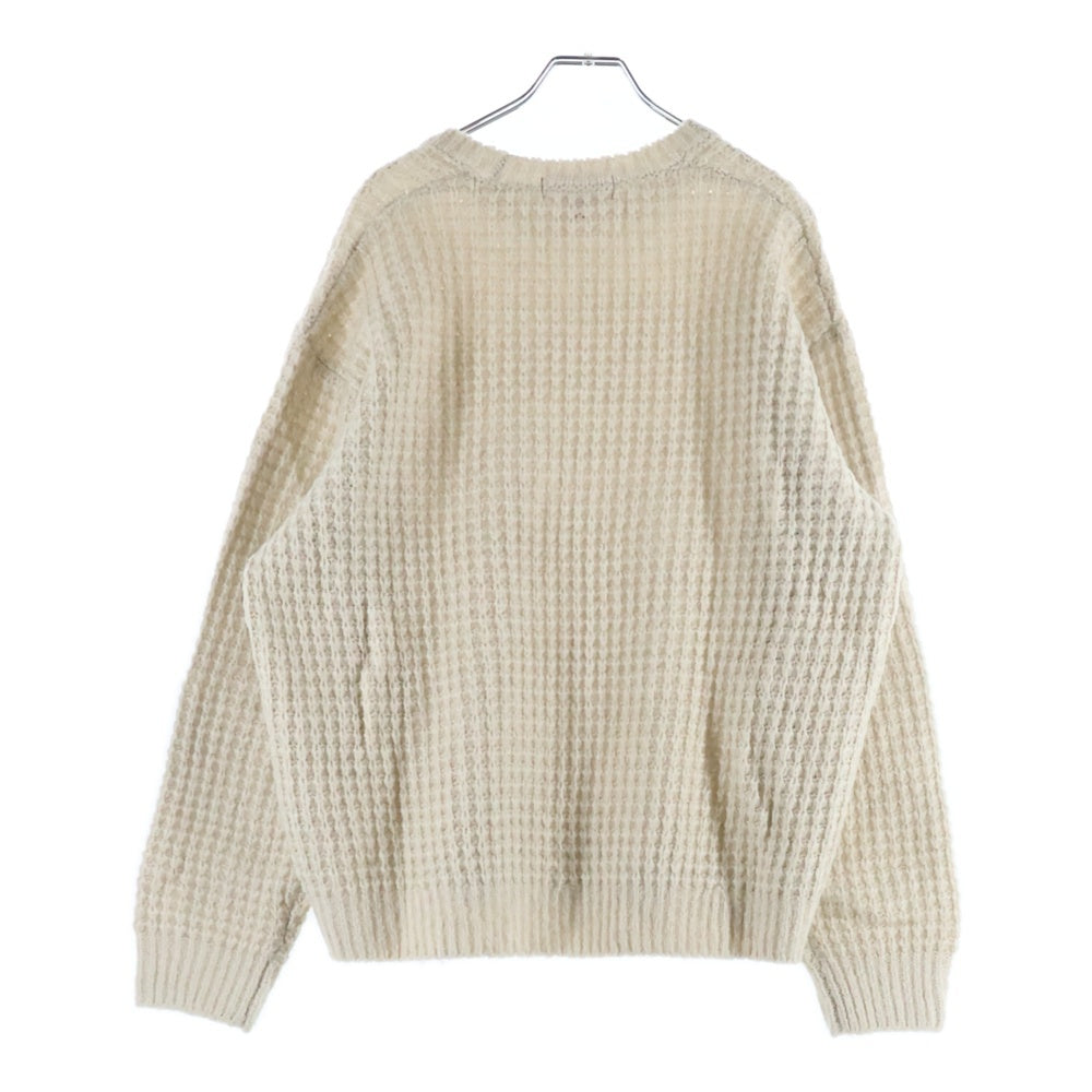 SUPREME(シュプリーム) 25AW Small Box Waffle Sweater スモールボックスロゴ ワッフルセーター アイボリー