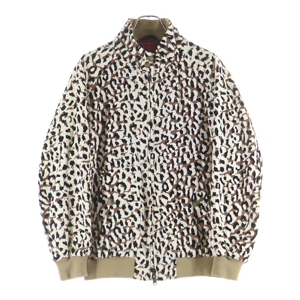 BARACUTA(バラクータ) ×WACKO MARIA 22SS G4 Animalier Jacket レオパード ジップアップジャケット ベージュ/ブラウン