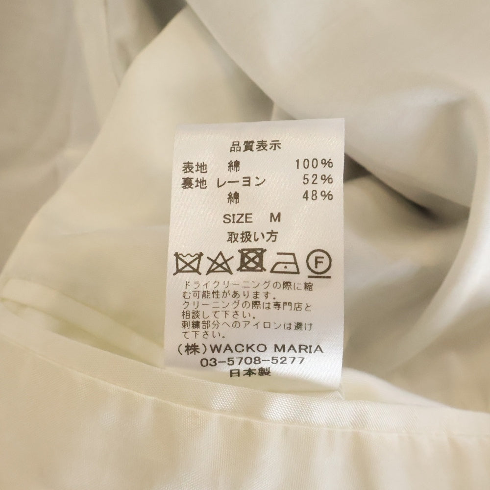 WACKO MARIA(ワコマリア) 22SS ×56 TATOO STUDIO タトゥースタジオ VIETNAM JACKET スカル刺繍 ジップアップ ヴェトゥナムジャケット ブラック 56TS-WM-ML01