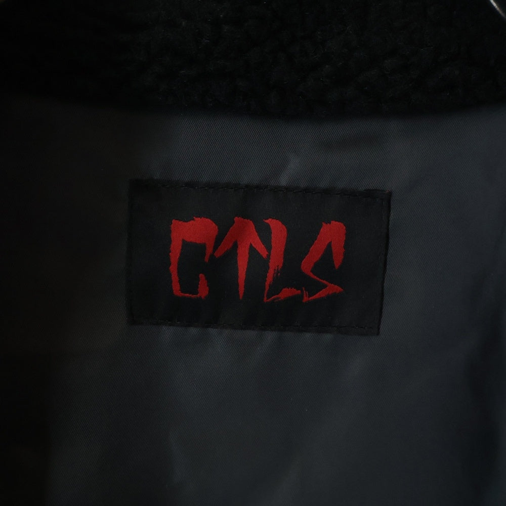 cvtvlist(カタリスト) 22AW カタリスト CVTVLIST CTLS ボア ジャケット フリース アウター バックペイント 220111NB07 2 ブラック