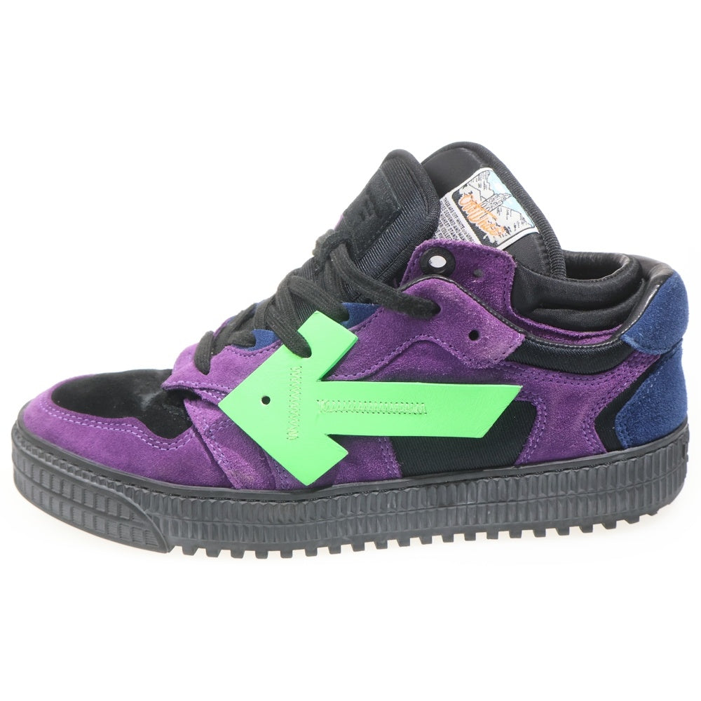 OFF-WHITE(オフホワイト) Floating Aroow Court Low コート ローカットスニーカー パープル