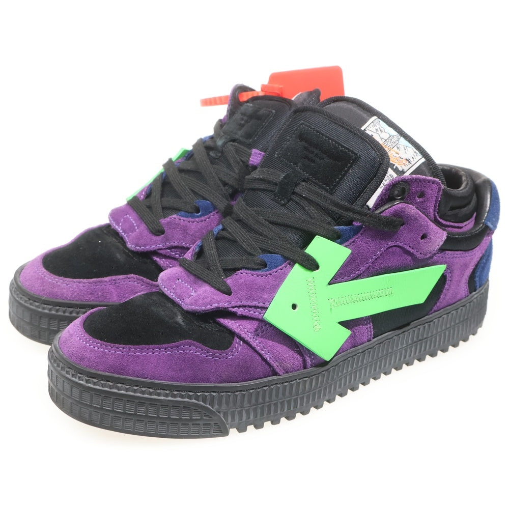 OFF-WHITE(オフホワイト) Floating Aroow Court Low コート ローカットスニーカー パープル