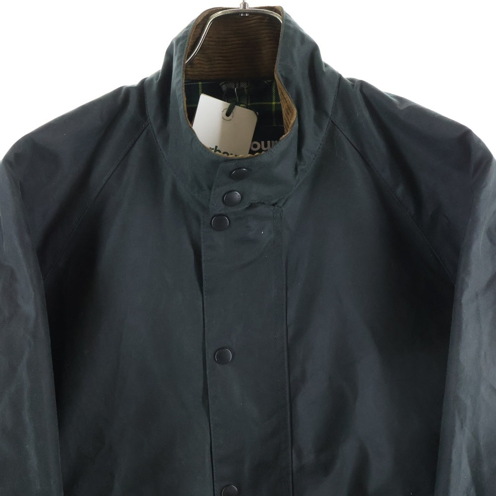 Barbour(バブアー) TRANSPORT トランスポート スタンドカラー ワックス オイルド タータンチェックライニング ジャケット カーキ
