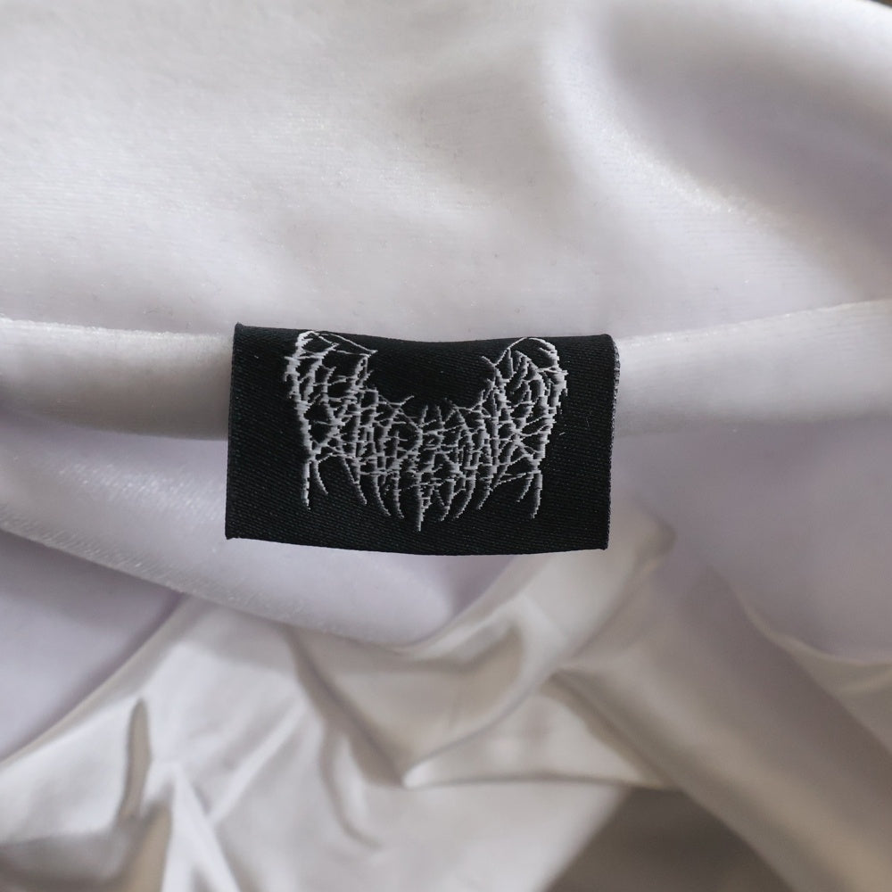 NO BRAND(ノーブランド) YXNGBRATZ ロゴ刺繍 ベロア トラックジャケット ホワイト