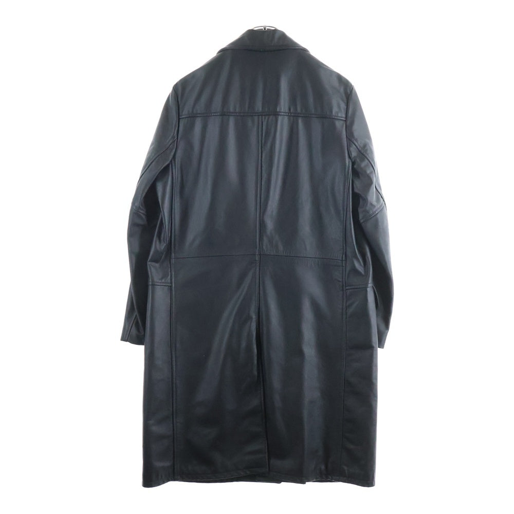 SCHOTT(ショット) 568US Leather Chesterfield coat レザーチェスターロングコート 牛革 ブラック