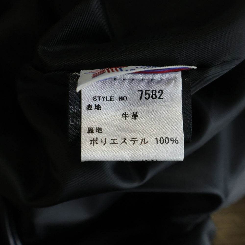 SCHOTT(ショット) 568US Leather Chesterfield coat レザーチェスターロングコート 牛革 ブラック