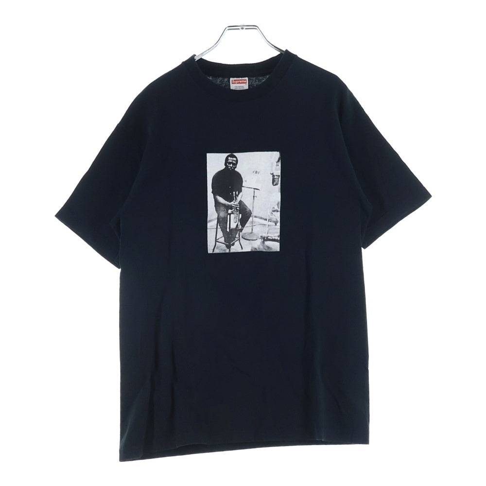 SUPREME(シュプリーム) 08AW Miles Davis BOXロゴ フォトプリント クルーネック 半袖Tシャツ カットソー ブラック