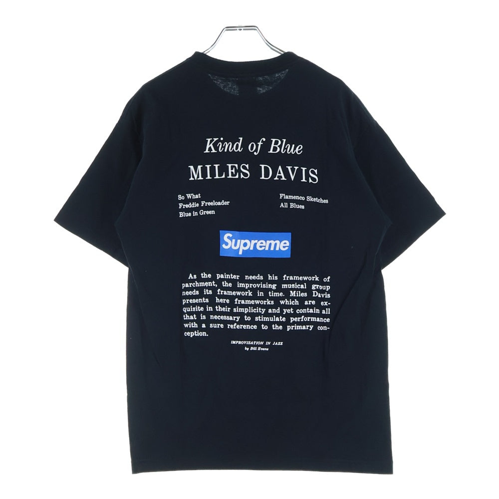 SUPREME(シュプリーム) 08AW Miles Davis BOXロゴ フォトプリント クルーネック 半袖Tシャツ カットソー ブラック