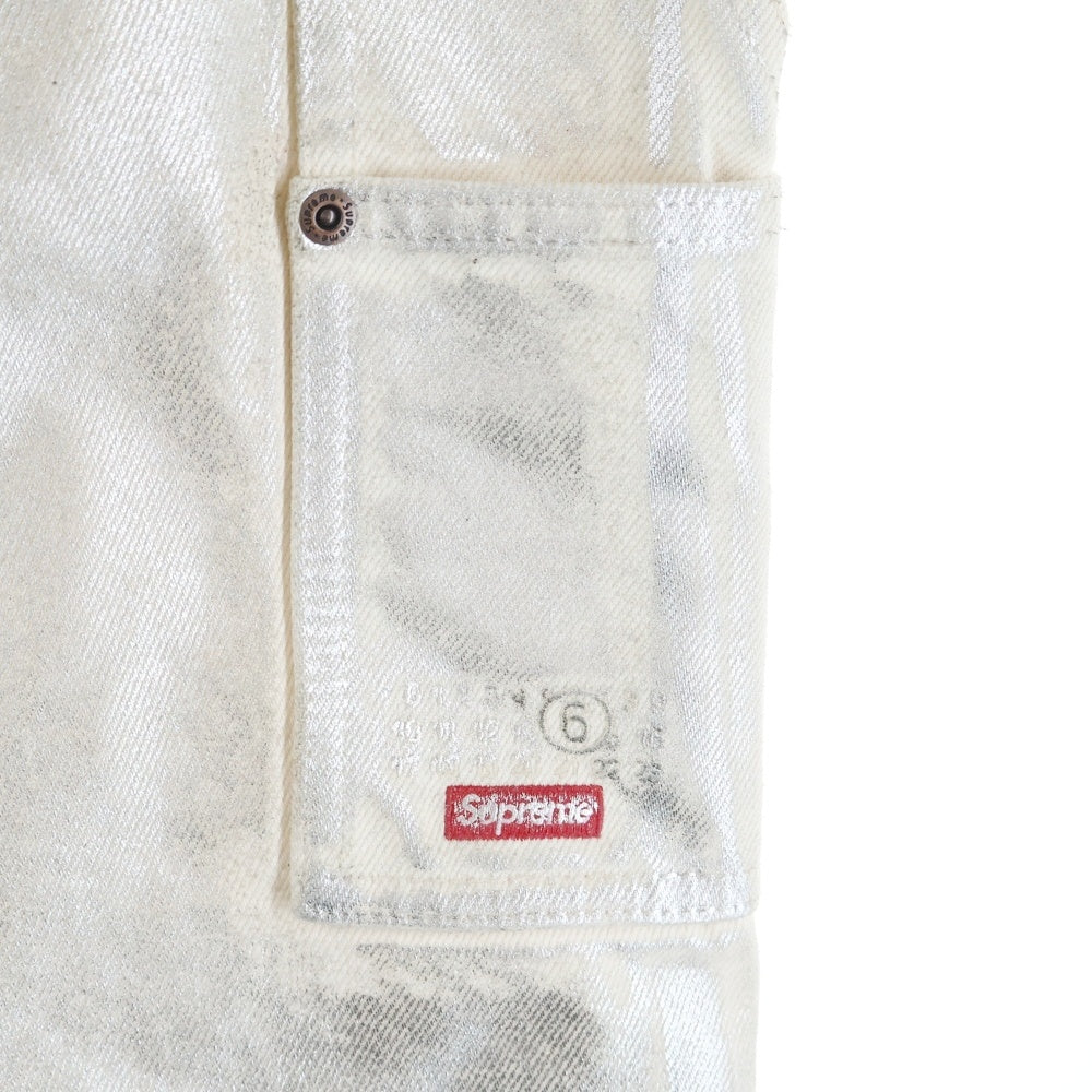 SUPREME(シュプリーム) 24SS xMM6 Maison Margiela Foil Double Knee Painter Pant フォイル ダブルニー ペインター パンツ ホワイト