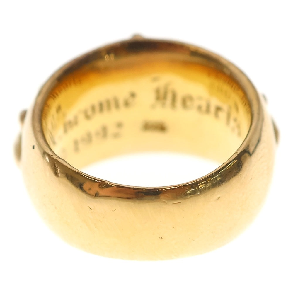 CHROME HEARTS(クロムハーツ) 22K FLRL CRS P/DIA フローラルクロスリング PAVEダイヤ ゴールド BCA057