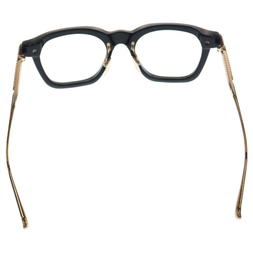 【中古】 CHROME HEARTS クロムハーツ CUMPTION-A 眼鏡 ウェリントン ゴールド サングラス メガネ メンズ インボイス 26004308 AO CHROME HEARTS(クロムハーツ) CUMPTION-A サイドフレアニー ゴールド
