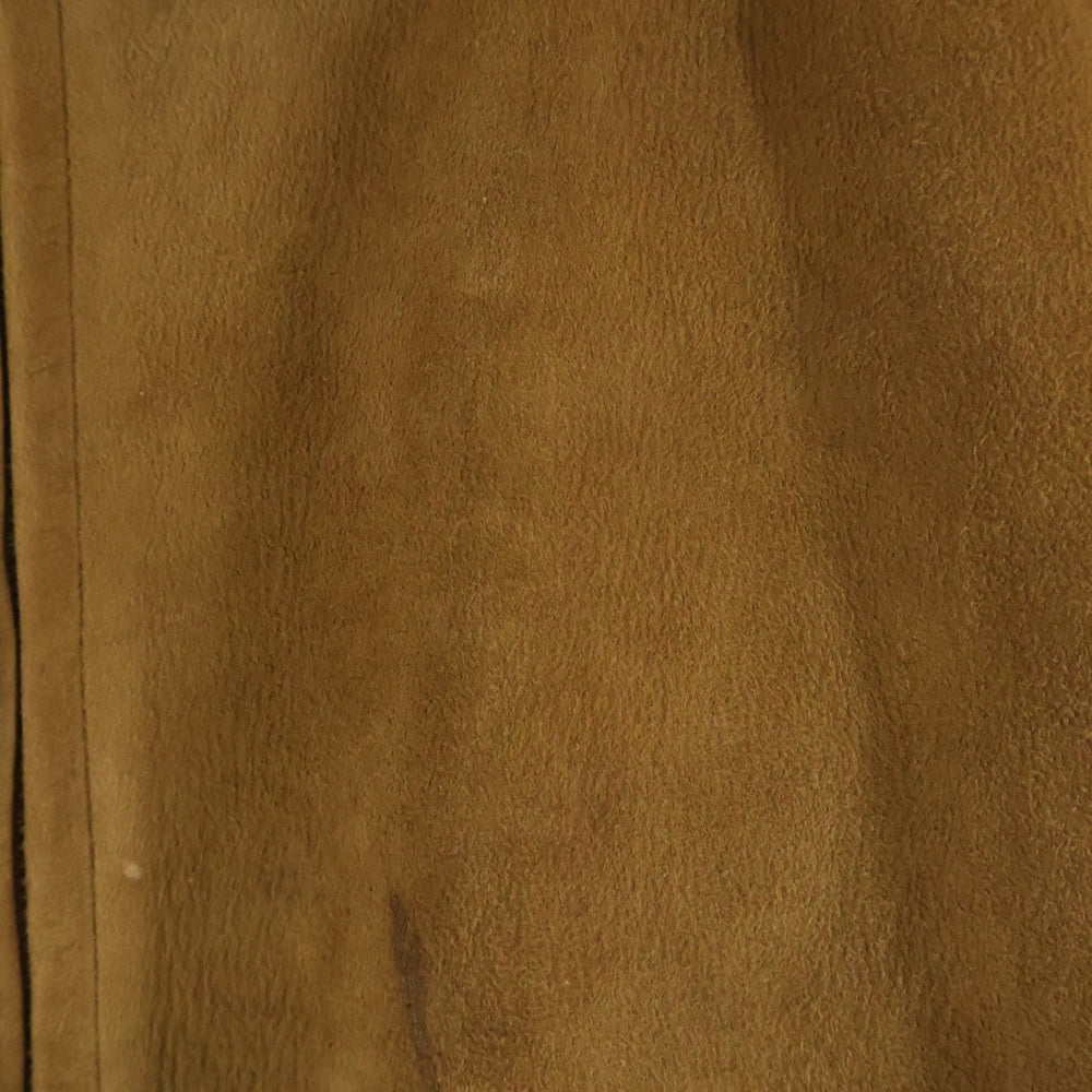 VINTAGE(ヴィンテージ) 30s アールデコTALON ハトメ コの字 襟レザー スポジャケ スウェードジャケット ベージュ