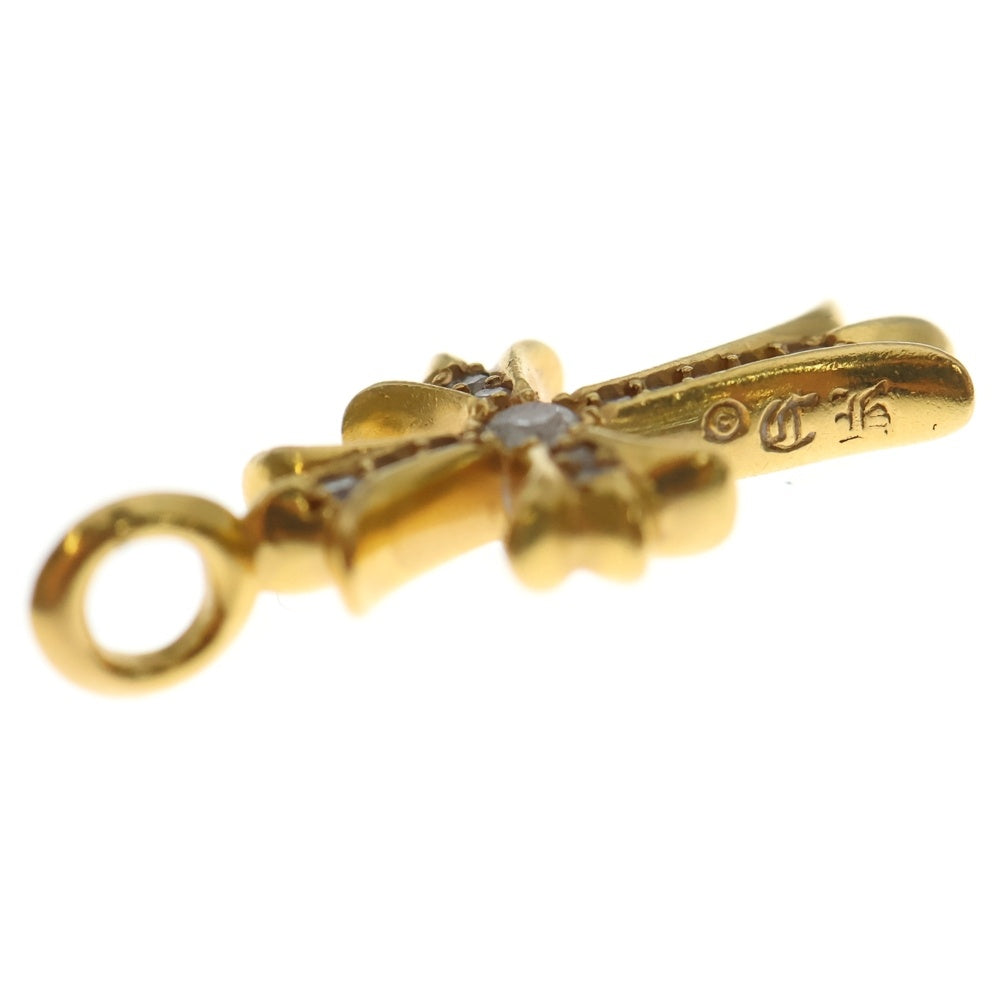 CHROME HEARTS(クロムハーツ) 22K TNY CRSF P/DIA タイニーファットクロス PAVEダイヤ ペンダントトップ ゴールド BCA033