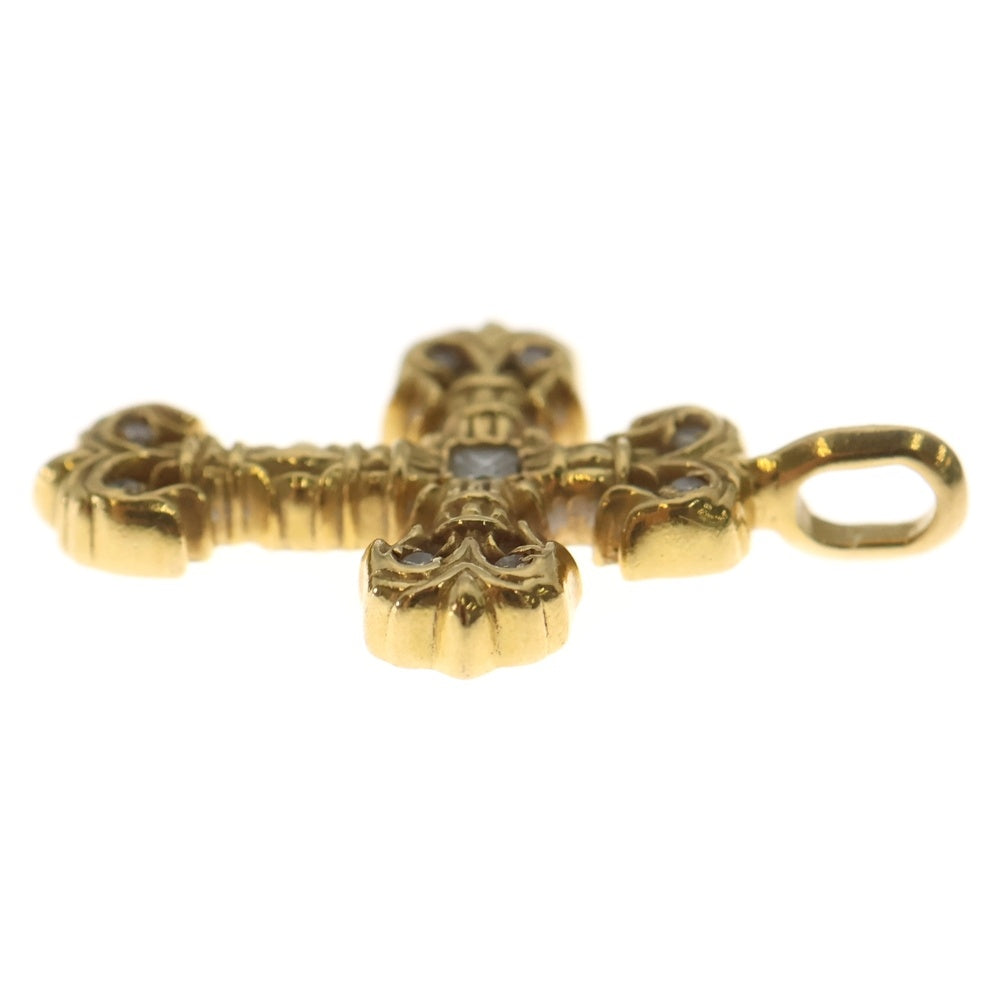 CHROME HEARTS(クロムハーツ) 22K FILIGREE TINY P/DIA タイニーフィリグリークロス PAVEダイヤ ペンダントトップ ゴールド BCA045