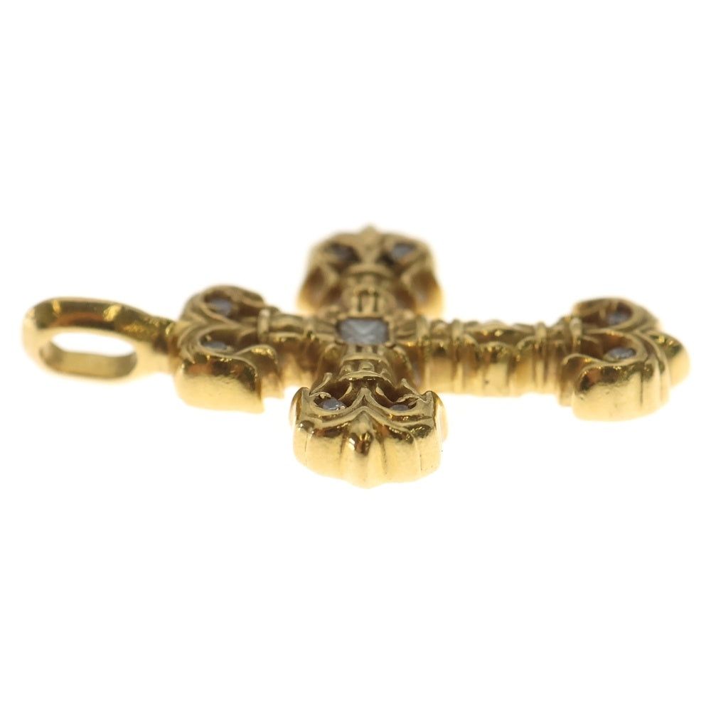 CHROME HEARTS(クロムハーツ) 22K FILIGREE TINY P/DIA タイニーフィリグリークロス PAVEダイヤ ペンダントトップ ゴールド BCA045