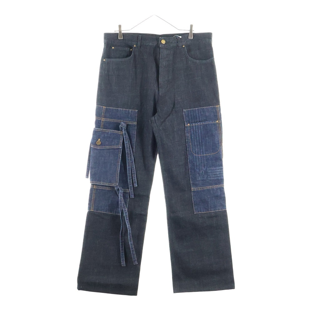 LOUIS VUITTON(ルイヴィトン) 22AW Karakoram Denim Trousers カラコラム デニムカーゴパンツ RW222V NS9 HND05W インディゴ