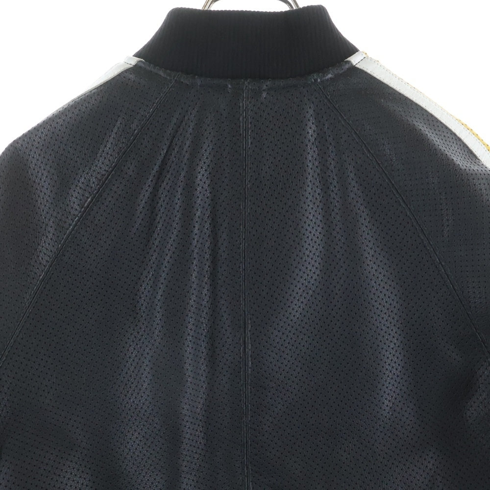 SUPREME(シュプリーム) 20SS ×Vanson Leathers Perforated Bomber Jacket バンソン レザージップアップ ボンバージャケット ブラック