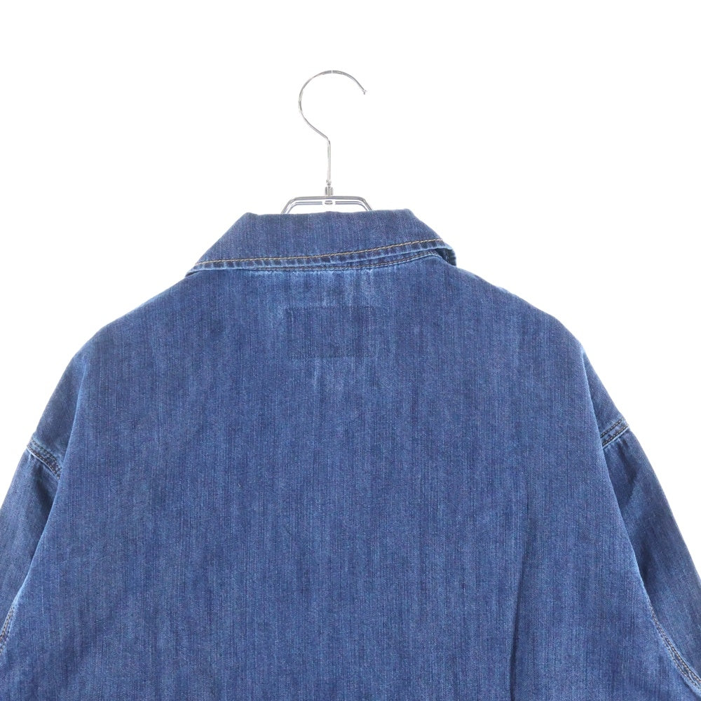 PRADA(プラダ) トラアングルロゴプレート デニムシャツジャケット GEB255 インディゴ
