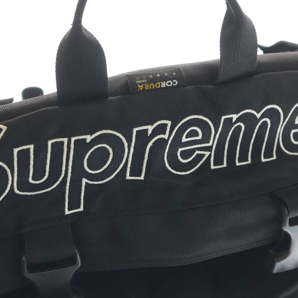 SUPREME(シュプリーム) 19AW Waist Bag Box Logo 刺繍ロゴ ウエストバック ブラック