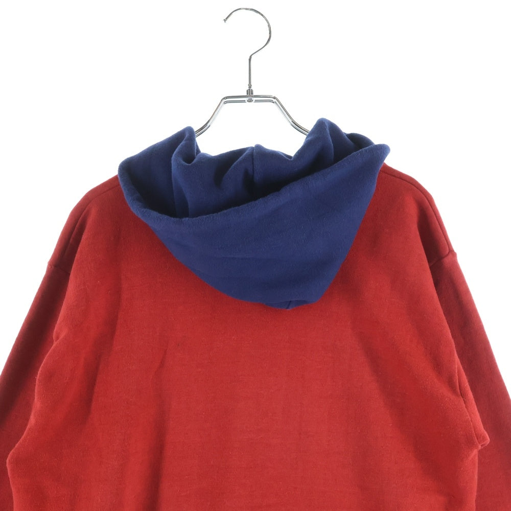 NIKE(ナイキ) 70s 片爪IDEAL USA製 2トーン ジップアップパーカー コットンポリ レッド/ネイビー