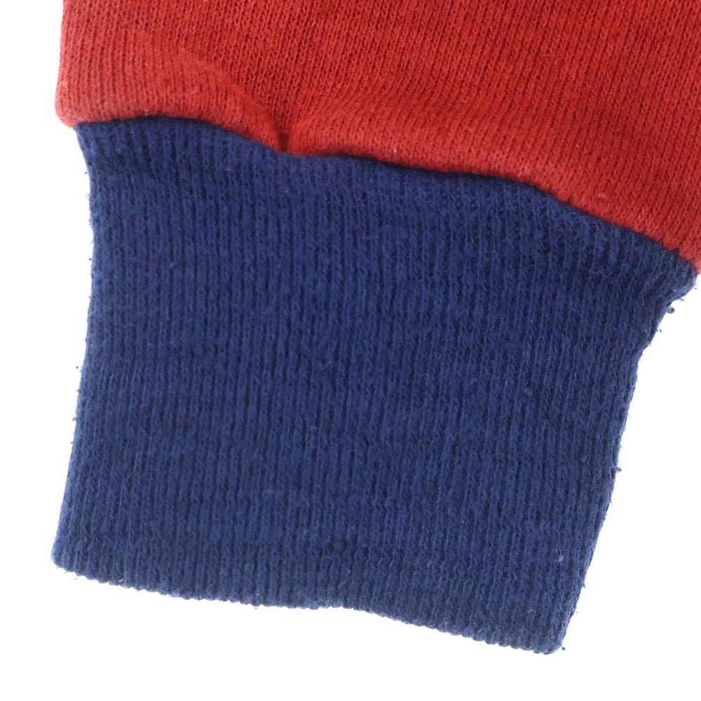 NIKE(ナイキ) 70s 片爪IDEAL USA製 2トーン ジップアップパーカー コットンポリ レッド/ネイビー