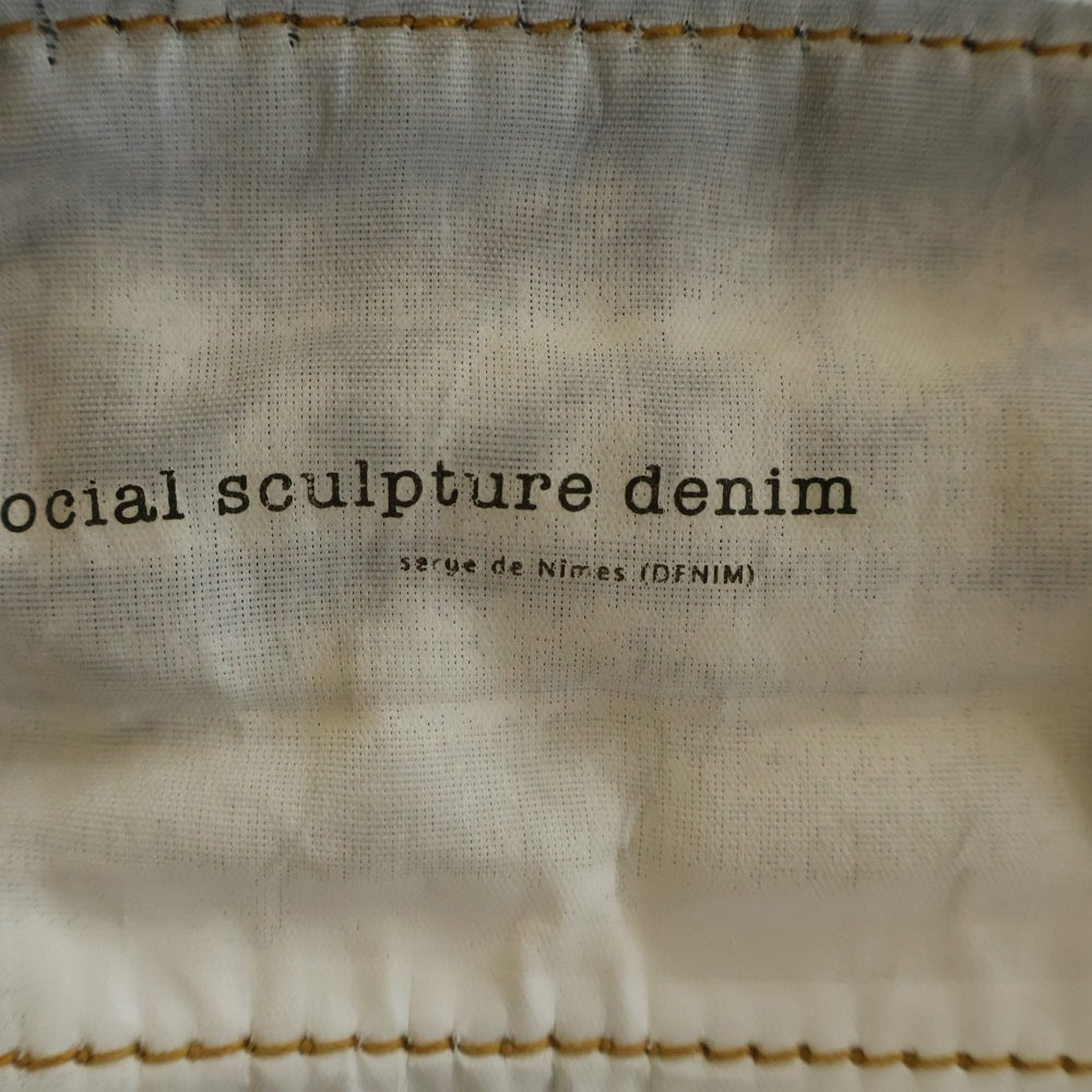 VISVIM(ヴィスヴィム) 00s SOCIAL SCULPTURE DENIM 03D5 DAMAGED-5 パイソンパッチ ストレートデニム インディゴ