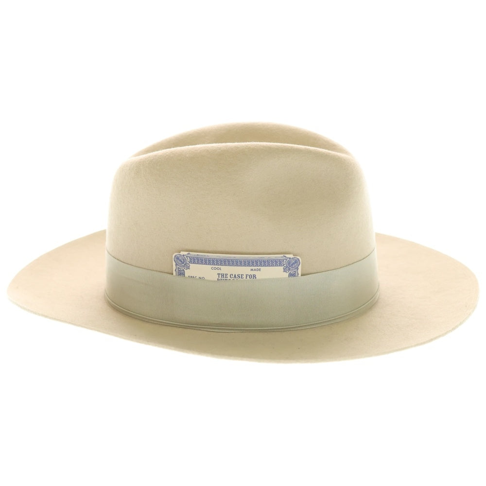 THE H.W.DOG&CO(ドッグアンドコー) FRONT-H ブリムハット ブランドパッチ 中折れハット 40 ベージュ