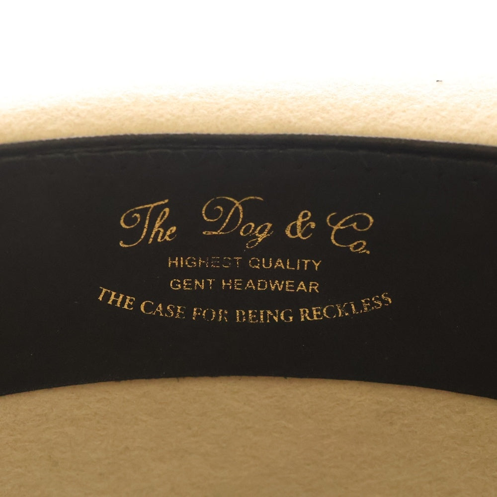 THE H.W.DOG&CO(ドッグアンドコー) FRONT-H ブリムハット ブランドパッチ 中折れハット 40 ベージュ