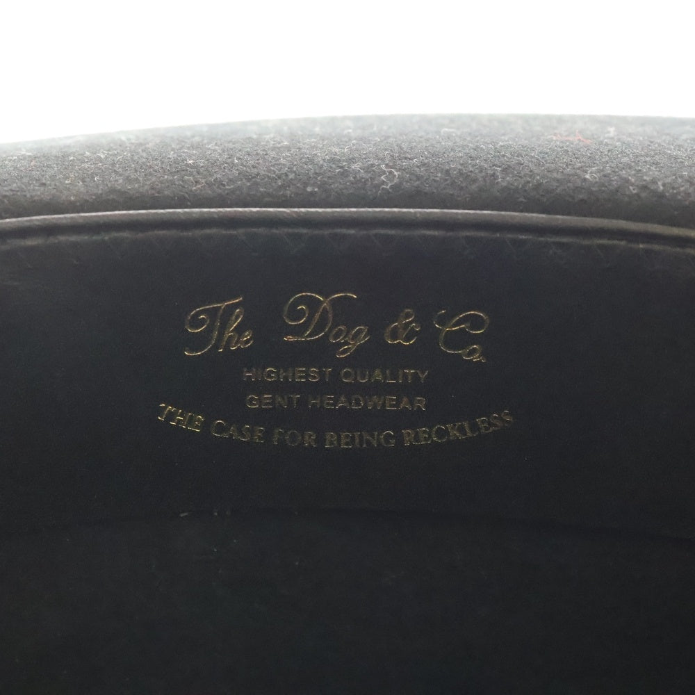 THE H.W.DOG&CO(ドッグアンドコー) FRONT-H ブリムハット ブランドパッチ 中折れハット 40 ブラック