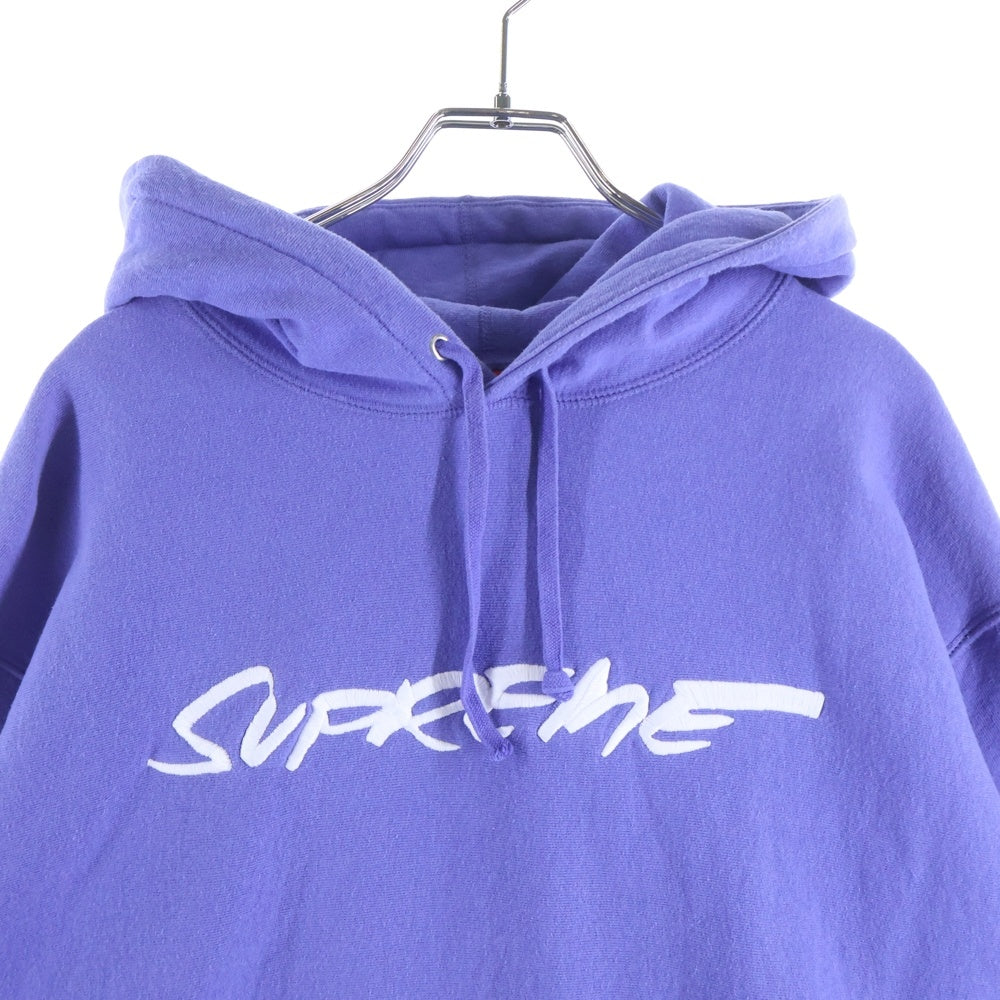 SUPREME(シュプリーム) 24SS Futura Hooded Sweatshirt フューチュラロゴ ロゴ刺繍 プルオーバーパーカー パープル