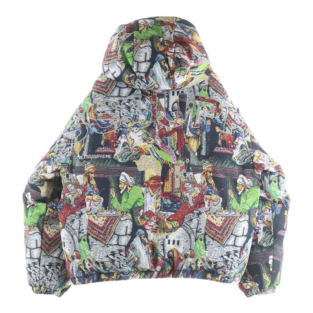 SUPREME(シュプリーム) 23AW ×BLESS Tapestry Down Puffer Jacket Jacquard ダウンジャケット M マルチカラー
