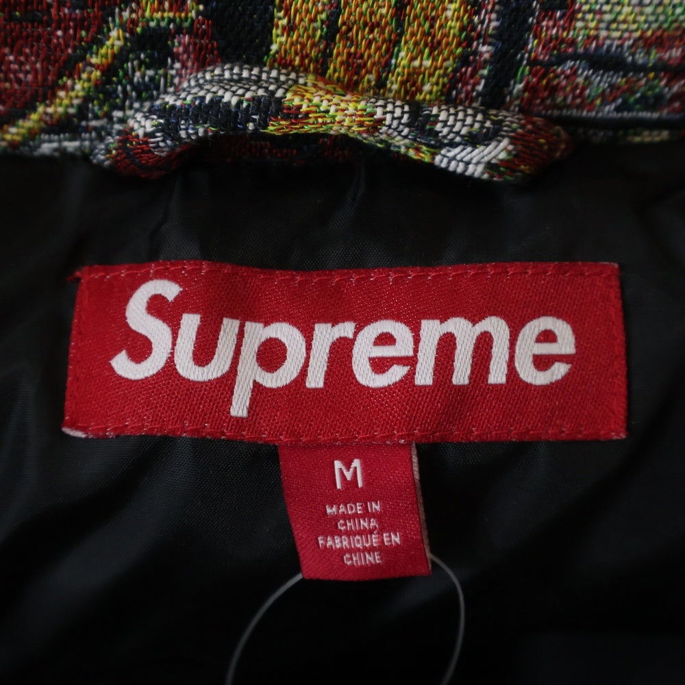 SUPREME(シュプリーム) 23AW ×BLESS Tapestry Down Puffer Jacket Jacquard ダウンジャケット M マルチカラー