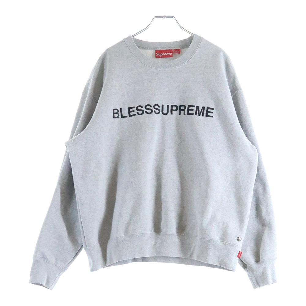 SUPREME(シュプリーム) 23AW ×BLESS BLESS Crewneck Sweatshirt ブレス ロゴ クルーネックスウェット グレー