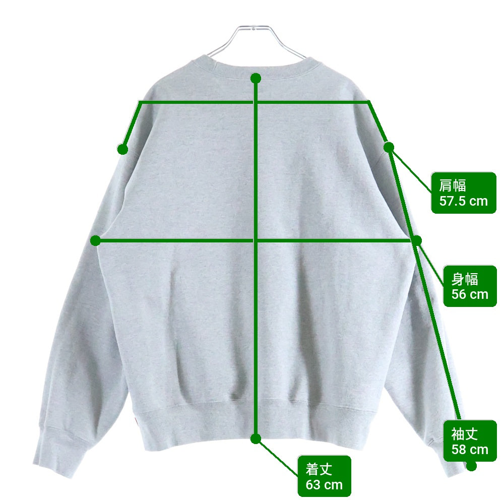 SUPREME(シュプリーム) 23AW ×BLESS BLESS Crewneck Sweatshirt ブレス ロゴ クルーネックスウェット グレー