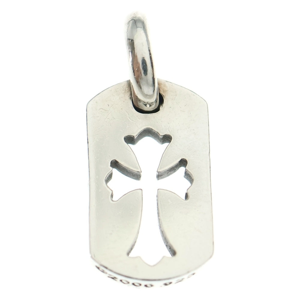 CHROME HEARTS(クロムハーツ) DT TNY CO CRS タイニーカットアウトクロスドッグタグ チャーム ペンダントトップ シルバー BCA252