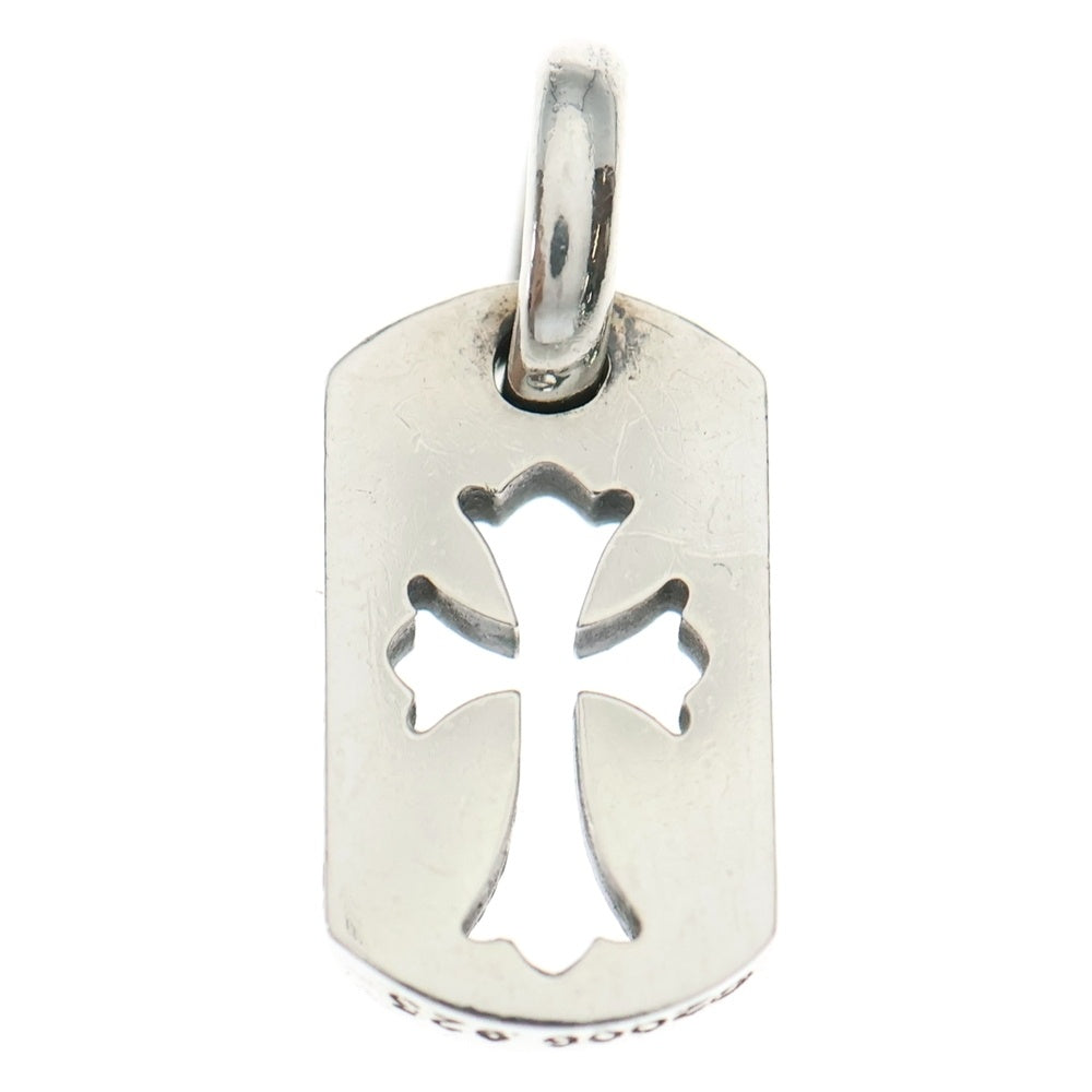 CHROME HEARTS(クロムハーツ) DT TNY CO CRS タイニーカットアウトクロスドッグタグ チャーム ペンダントトップ シルバー BCA252