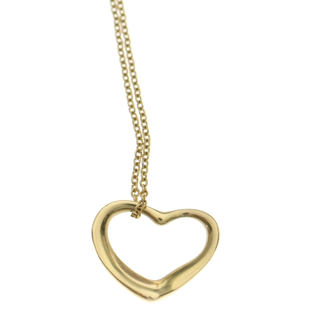 TIFFANY & Co.(ティファニー) エルサ ペレッティ オープン ハート ペンダント ネックレス イエロー 18K レディース